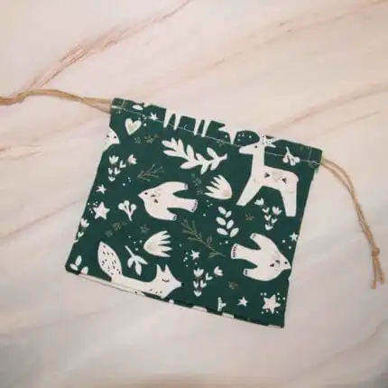 Pochon de Noël vert taille 1